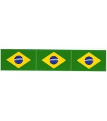 Adesivo Bandeira do Brasil - Pacific saquinho com 4 adesivos